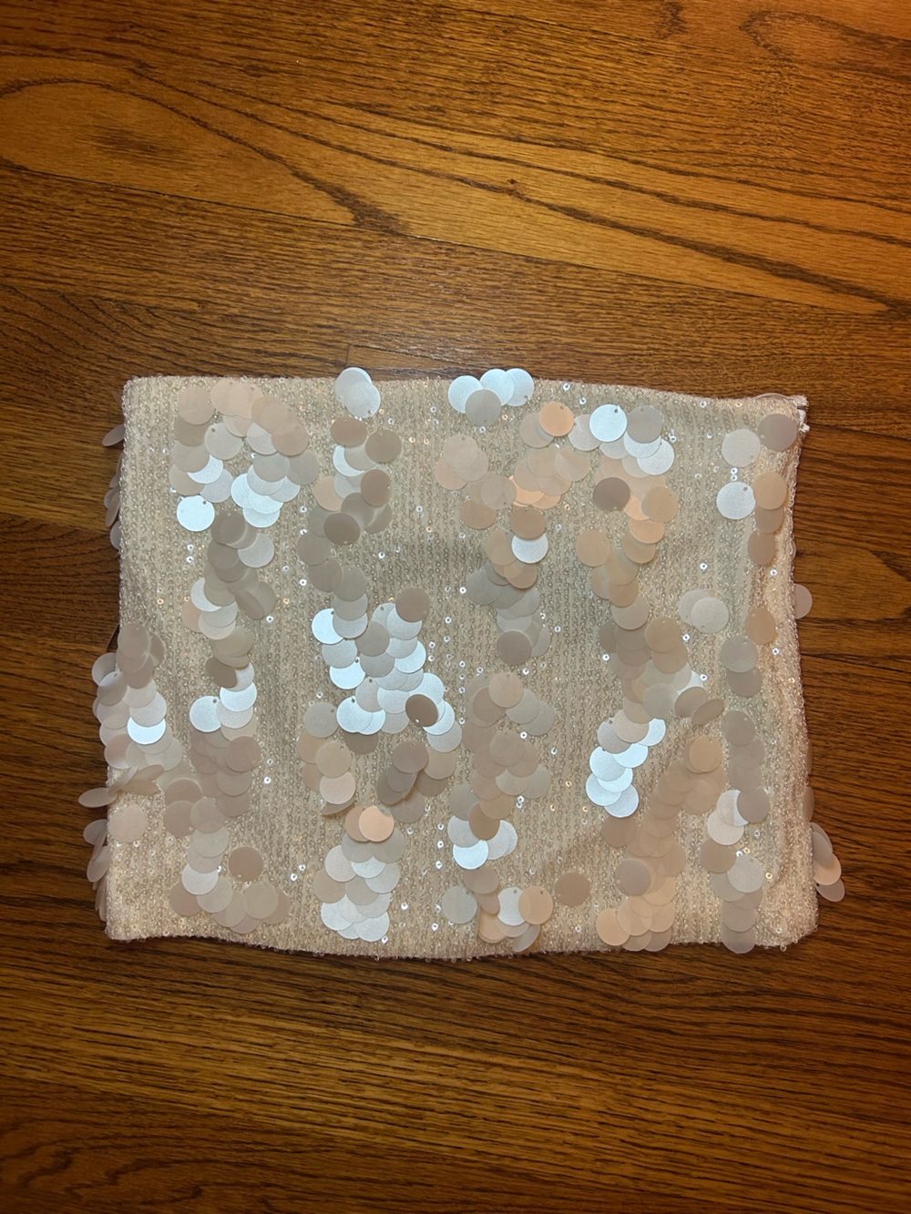 EDIKTED Sequin Embellished White Tube Top